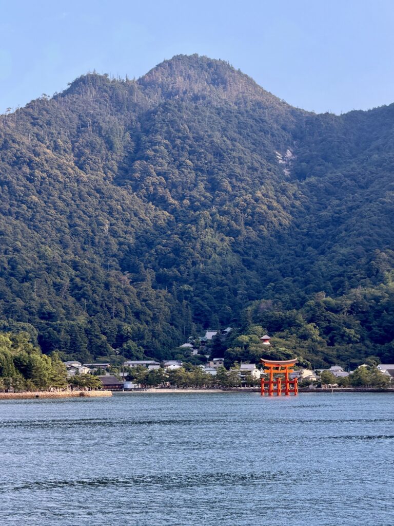 View of Miyajima from the ferry