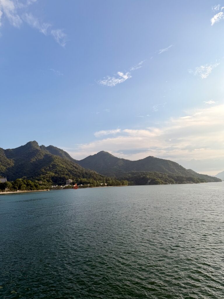 View of Miyajima from the ferry