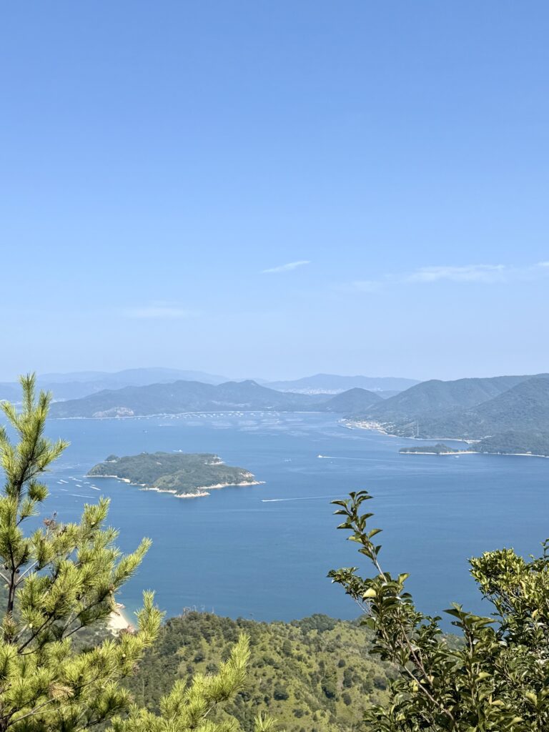 View from observation point - Miyajima Island 