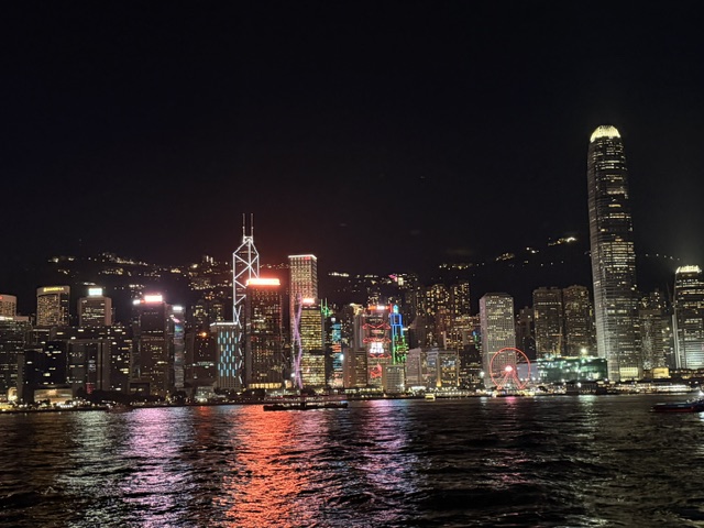 Hong Kong skyline at night