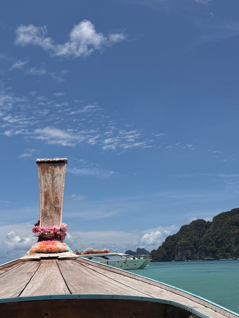 Long tail boat in phi phi islands